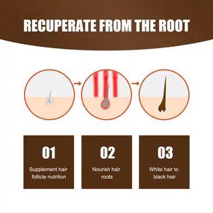 30ml Traitement Anti-Cheveux Blancs Gris Blanc Cheveux Blancs au Sérum Noir - Product Image 4