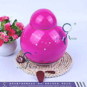 Caja de hojalata con forma de vaso Roly-poly Santa Muñeco de nieve Navidad Tin Prink Color - Product Image 6