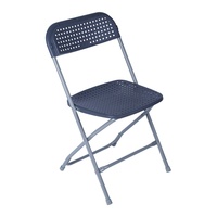 Chaises pliantes d'extérieur avec cadre en acier thermolaqué et assise en plastique pour mariages et événements