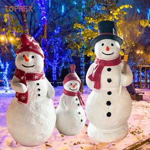 راتنج جديد مبتكر لعائلة رجل الثلج سبعة أقزام في الهواء الطلق عيد الميلاد تمثال قزم - Product Image 5