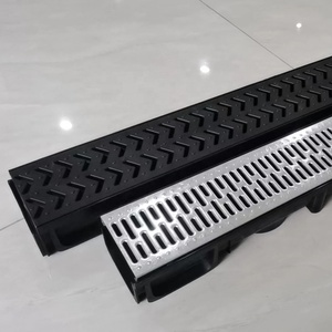 <span class=keywords><strong>Grondaia</strong></span> d'acciaio galvanizzata all'aperto del canale di scarico del PVC di progettazione moderna con drenaggio per gli spazi viventi all'aperto - Product Image 1