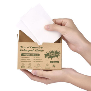Biodegradable Solid Eco-Friendly <b>Washing</b> <b>Powder</b> Sheets Laundry Detergent with Paper Envelope Packaging - Product Image 1