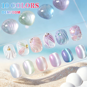 ZRKGEL Nouvelle Arrivée Tendance 2026 Kit de Vernis Gel Effet Œil de Chat Sirène 10 Couleurs Fournisseurs d'Onglerie Marque Privée Sans TPO HEMA Kit de Gel UV - Product Image 4