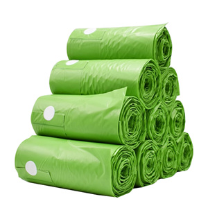 Tùy chỉnh màu sắc phân hủy sinh học chống rò rỉ chống rò rỉ dùng một lần di động thùng rác túi rác để thu thập rác - Product Image 2