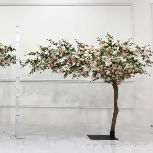 Plantes de cerisier d'intérieur arbres fleur saule grande décoration glycine centre de table de mariage arbre artificiel
