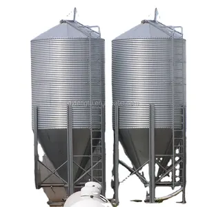 Alimentador de silo para aves, fazenda 3t -30t silo de aço galvanizado para alimentação de animais de aves,