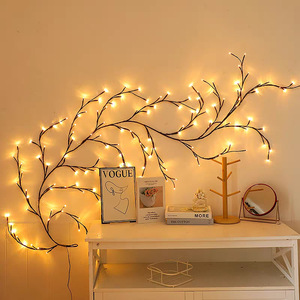 Đèn <span class=keywords><strong>LED</strong></span> mô phỏng đèn mây dây đèn PVC có thể uốn cong hình cành cây IP65 họa tiết hoa anh đào hoa mận trang trí tường phòng - Product Image 4