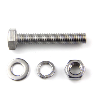 ชุดน็อตหกเหลี่ยมสแตนเลส 304 พร้อมแหวนรอง M4-M24 แบบเกลียวเต็ม - Product Image 3