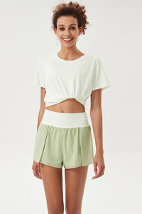 T-<span class=keywords><strong>shirt</strong></span> de sport ample et décontracté pour femmes, vêtements de course en plein air, de Fitness, de Gym et de Yoga, avec Logo personnalisé, de haute qualité, nouveauté, - Product Image 4