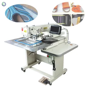 Máquina de coser con patrón de interbloqueo programable, máquina de coser automática para zapatos