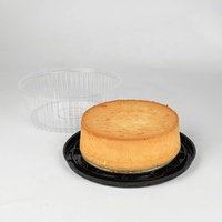 Boîte à gâteau jetable en plastique PET de 8 à 14 pouces Rectangle PET/PP Matériau Pain Salade de fruits Dessert Biscuit Emballage Manipulation par estampage