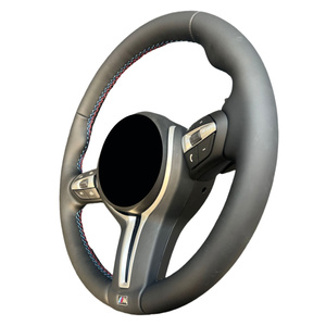 Volant en cuir de qualité supérieure sans airbag pour BMW Série F Série M - Remplacement direct pour un look sportif - Tuning - Product Image 2