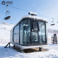 Portable Acier Préfabriqué Apple Cabine Espace Capsule Maison Extensible Modulaire Intelligent Minuscule Pod Villa Ferme Appartement