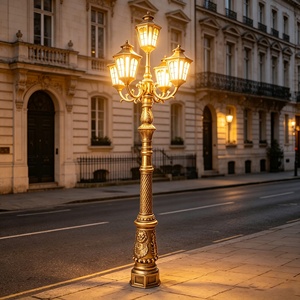 Éclairage paysager européen à grande échelle, éclairage extérieur pour jardin, villa résidentielle, lumière de cour LED, IP65, construction en métal et verre - Product Image 2