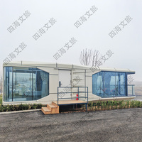 Casa Nave de Dos Pisos Casa Prefabricada Nave E7 Precio de Casa Cabina Espacial Base Móvil para Camping
