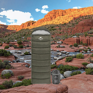 Saco <span class=keywords><strong>de</strong></span> <span class=keywords><strong>Dormir</strong></span> JINEN NH20MSD07 para 3 Estaciones, con Relleno <span class=keywords><strong>de</strong></span> Algodón, Impermeable, Unisex, para Adultos, Longitud Estándar, para Camping - Product Image 2