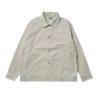 Ensemble deux pièces en velours côtelé pour homme avec logo personnalisé, veste et pantalon cargo, survêtement décontracté à coupe ample avec boutons, tenue décontractée pour homme