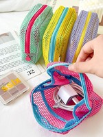 Sac en filet pour tofu grande capacité, mini porte-monnaie portable, pochette de rangement pour rouge à lèvres pour femme, organisateur de cosmétiques quotidien – Offre Spéciale