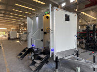 WC mobile portable sur remorque – Durable, installation facile, garantie 1 an