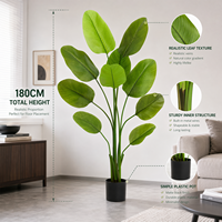 Plante verte artificielle réaliste en PE, Arbre du Voyageur, pour la décoration de la maison et du bureau, cadeau