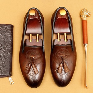 Handmade British leather loafers for <b>men</b>, suitable for business and casual wear - Product Image 1
