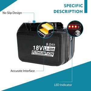 Batería de Repuesto de 9.0Ah para Baterías <span class=keywords><strong>Makita</strong></span> de 18V, Compatible con Baterías de 18 Voltios BL1890B BL1860B BL1850B <span class=keywords><strong>BL1840B</strong></span> BL1830B BL1815 - Product Image 3