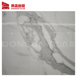 Cổ điển Carrara đá cẩm thạch trắng giả thiêu kết đá tấm Tường ý thạch anh ý đá phiến - Product Image 4
