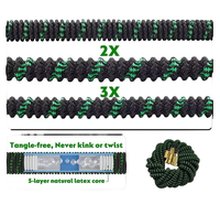 Prolonger le tuyau d'eau magique extensible rétractable Flexible tuyau d'arrosage étendre le tuyau de nettoyage de véhicule de lavage de voiture 3 fois