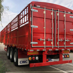 Manufacture 3 Axle 60 Ton Truck <b>Trailer</b> Fence Stake Cargo Semi <b>Trailer</b> - Product Image 1