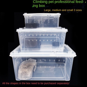 Boîte d'élevage de reptiles Rectangle écologique Durable en plastique à haute transparence pour lézards geckos serpents tortues - Product Image 5