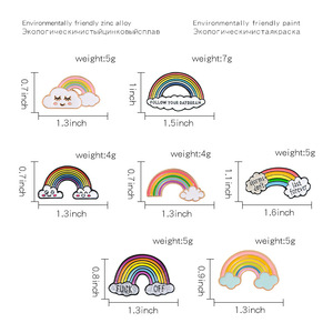 Mode Regenboog Email Pin Cartoon Schattige Mix Badges Reversspelden Cadeaus Voor Vrienden - Product Image 2