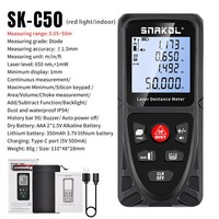 Télémètre laser haute précision SNAKOL SK-C120 120m avec rétroéclairage double puissance, mesure infrarouge électronique, règle électronique