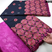 Dentelle Suisse Voile Colorée de Dernière Génération, Tissu Africain Brodé en Coton de Haute Qualité pour Robes Féminines