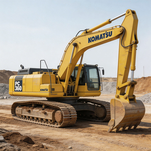 Excavadora de cadenas Komatsu PC360 usada, en estado original, pocas horas de trabajo, rentable, con abundantes repuestos en stock. - Product Image 1