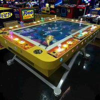 Table de jeu de poisson pliante en métal bon marché Armoire à jetons 6/8/10 joueurs Machine de jeu de poisson d'amusement vidéo