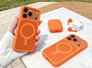 Coque de téléphone magnétique en silicone avancé GS010 pour iPhone 16 17 Pro Max, antichoc, couleur unie, mignonne - Product Image 2