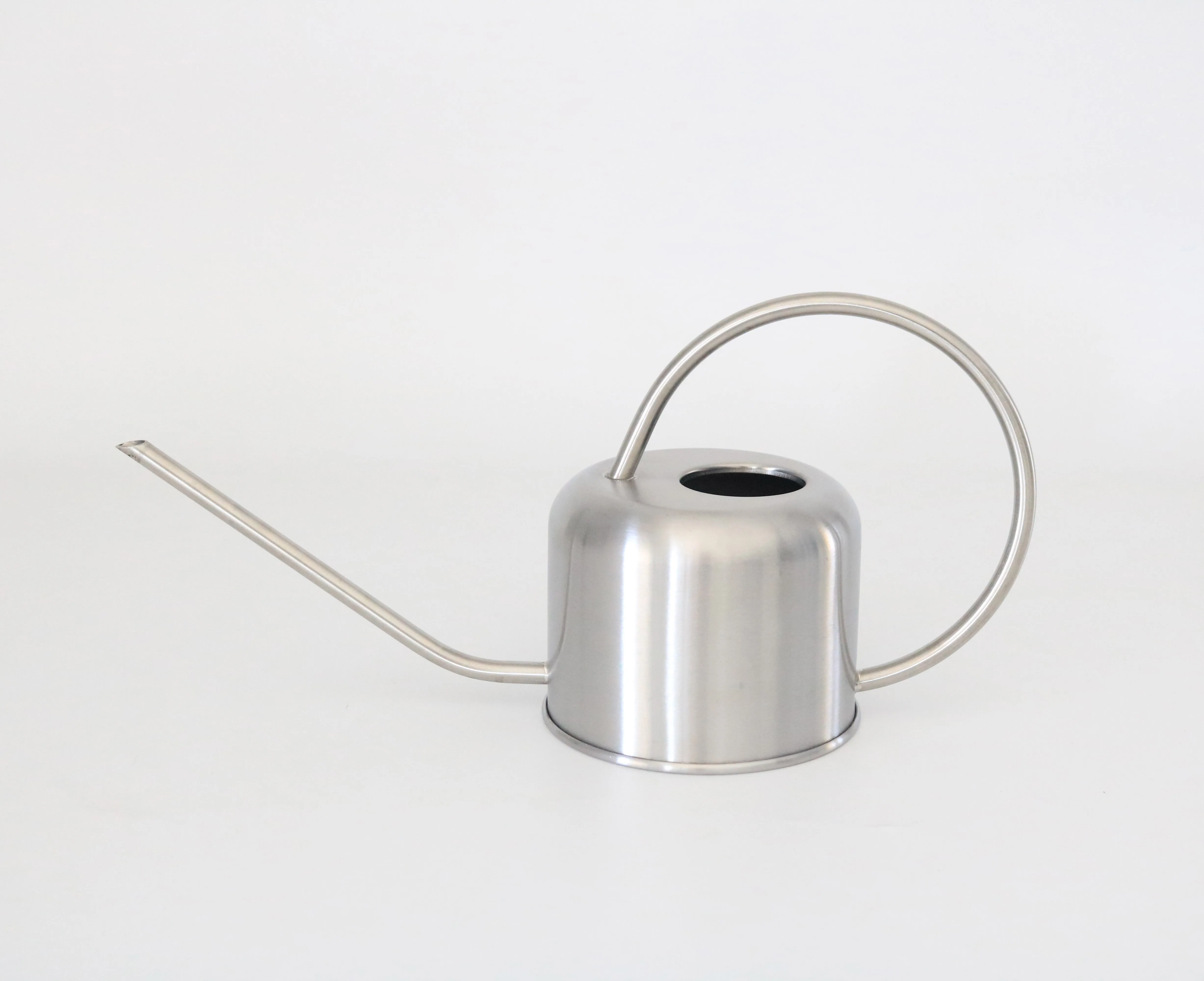 Stainless Steel Glossy Silver Colored Watering Cans for House Plants Long Reaching Spout for Succulent Bonsai Garden Flower