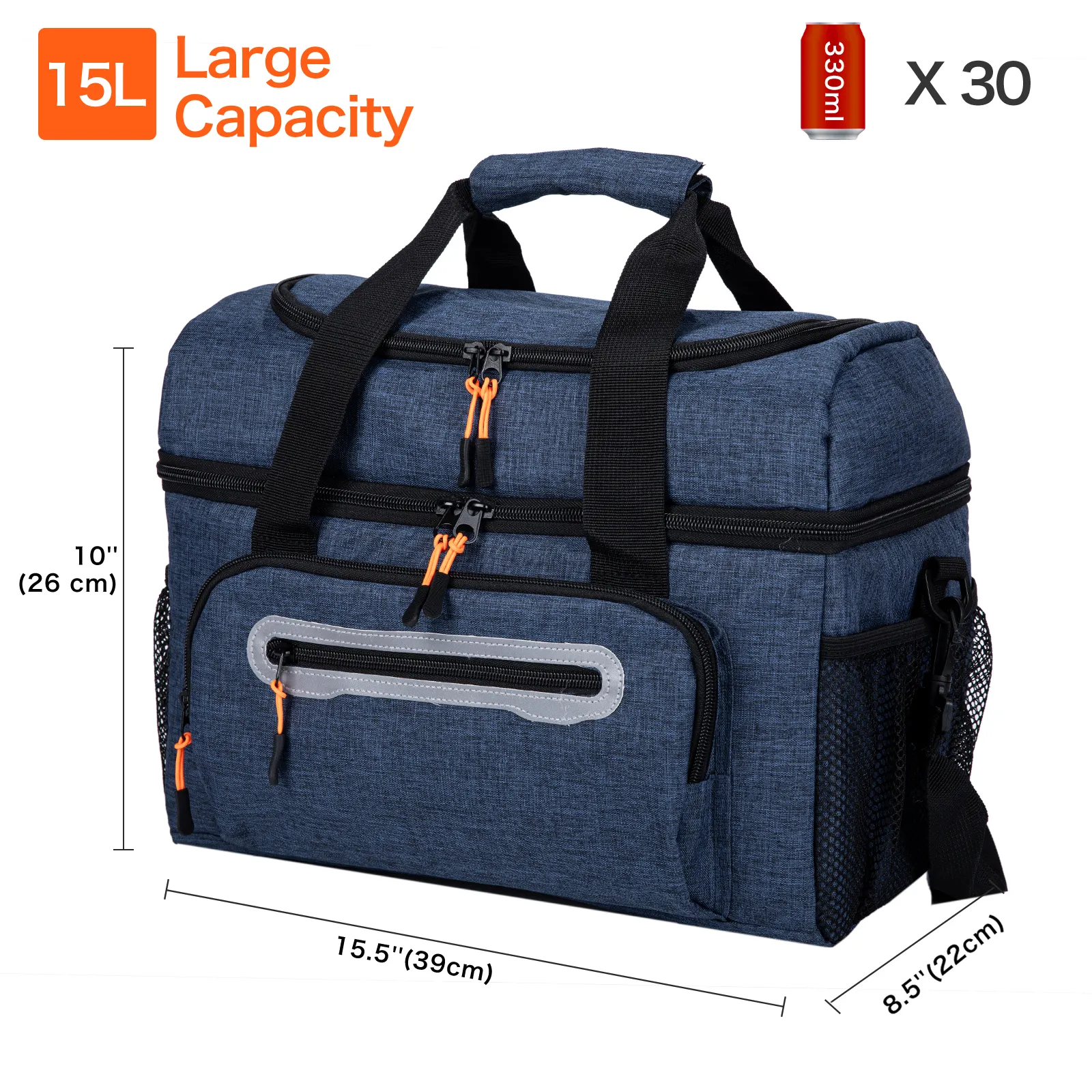 Leichte Soft Cooler Food Bag mit großer Kapazität für Picknick Beach Cooler Rucksack