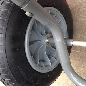 Dos ruedas WB5405 WB6211 Bandeja de plástico australiana Carretilla Carretillas de construcción con ruedas dobles - Product Image 3