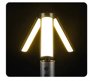 ไฟฉาย LED อเนกประสงค์สำหรับใช้งานกลางแจ้ง ชาร์จไฟได้ พกพาสะดวก ใช้เป็นโคมไฟสำหรับเต็นท์ พร้อมขาตั้งแบบยืดหดได้ มาตรฐาน IP สำหรับสร้างบรรยากาศ - Product Image 6