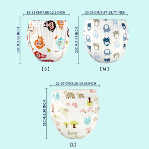 Venta Directa de Fábrica, Pantalones de Entrenamiento para Ir al Baño para Bebé<span class=keywords><strong>s</strong></span>, de Algodón, Reutilizables, Impermeables, Anti-Fugas, Ropa Interior de Aprendizaje para Niños Pequeños, Se Aceptan Pedidos OEM/ODM - Product Image 2