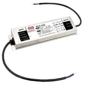 Convertisseur AC-DC Mean Well ELG-200 200W 48V pour LED, tension constante, dimmable DALI, étanche IP67, monocanal - Product Image 1