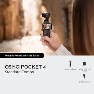 Nouveau produit 2026 DJI Osmo Pocket 4 Standard Combo Caméra de vlogging CMOS 2 pouces, vidéo 4K avec détection de visage, stabilisation 3 axes, portable 4K - Product Image 1