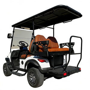 Carrito <span class=keywords><strong>de</strong></span> Golf Todoterreno <span class=keywords><strong>de</strong></span> Lujo: Asientos <span class=keywords><strong>de</strong></span> Cuero, Carga USB, Toldo Resistente a la Intemperie para Propiedades - Product Image 4