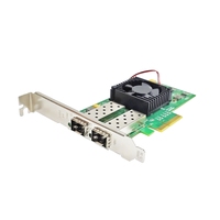 Adaptateur Ethernet double ports SFP + 10GbE PCIE X4 équipement de fibre optique avec produits de réseau à puce GRT G710G2