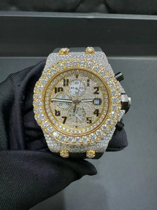 High-Quality Moissanite Automatic <b>Mechanical</b> <b>Watch</b> Sapphire Mirror Luxury Men's <b>Watch</b> Full Diamond Setting Hip-Hop Style <b>Watch</b> - Product Image 2