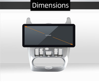Android 12 écran Horizontal 12.3 pouces Navigation GPS voiture lecture automatique dash cam voiture lecteur DVD pour Renault logan L90