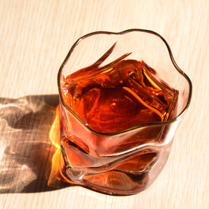 Wholesale Twisted Tumbler Drinking Glasses Old Fashioned Whisky Glass Crystal Rock Glass For Bar Party Wedding