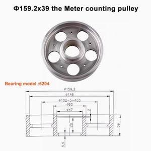 สายพานเคลือบ PU ผิวเซรามิกแบบแบน พร้อมลูกล้อนับจำนวน 159.2*39 OEM สำหรับเครื่องรีดขึ้นรูป - Product Image 6