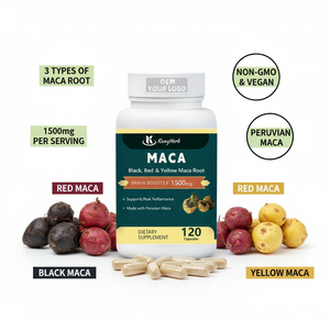 <span class=keywords><strong>Capsules</strong></span> de Maca <span class=keywords><strong>noire</strong></span> pure de qualité alimentaire sans gluten Kangherb - Product Image 2